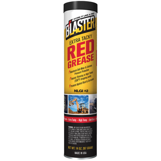 Blaster Chemical GR-14C-HTR Grease Base Oil Petroleum  NLGI Grade 2  Color Red  Composition Lithium Complex  Food Grade No  Container Type Cartridge