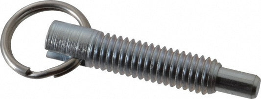 Gibraltar STPR38-G 3/8-16, 1.2" Thread Length, 0.233" Plunger Diam, 3/8" Plunger Projection, 2 Lb Init to 4 Lb Final End Force, Steel Locking Pull Ring Plunger