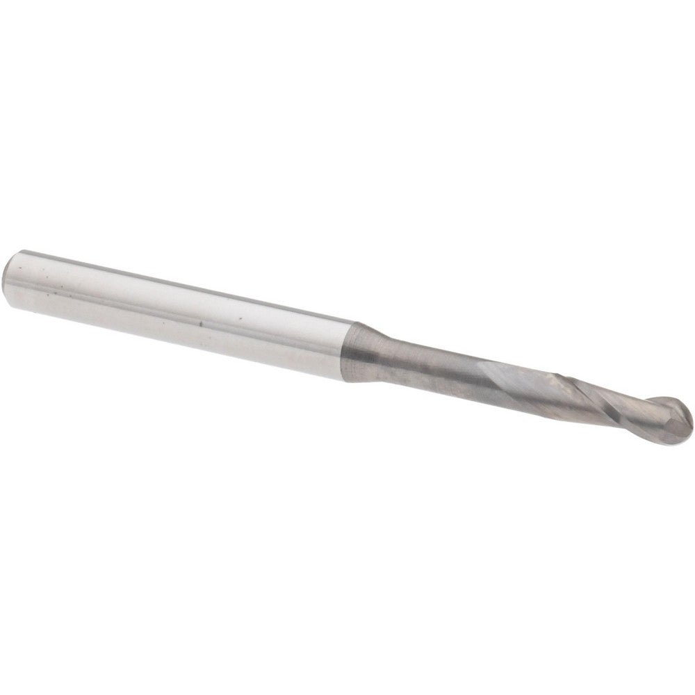 Accupro 14797442 Ball End Mill 0.0950" Dia, 0.2850" LOC, 2 Flute, Solid Carbide