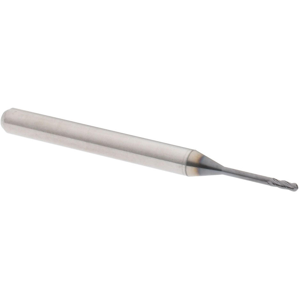 Accupro 14797501 Ball End Mill 0.04" Dia, 0.12" LOC, 4 Flute, Solid Carbide