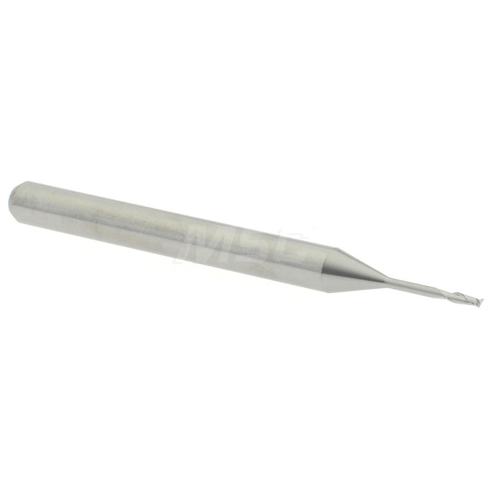 Accupro 14797099 Square End Mill 0.03" Dia, 3/32" LOC, 2 Flutes, Solid Carbide