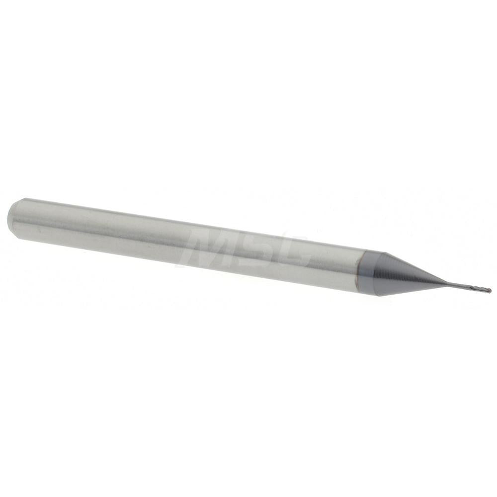 Accupro 14797492 Ball End Mill 0.015" Dia, 0.045" LOC, 4 Flute, Solid Carbide