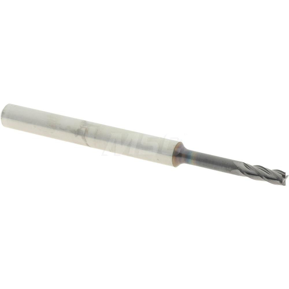 Accupro 14899834 Square End Mill 0.07" Dia, 0.21" LOC, 4 Flutes, Solid Carbide