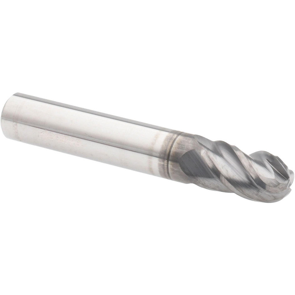 Accupro 64540974 Ball End Mill 0.3125" Dia, 0.5" LOC, 4 Flute, Solid Carbide
