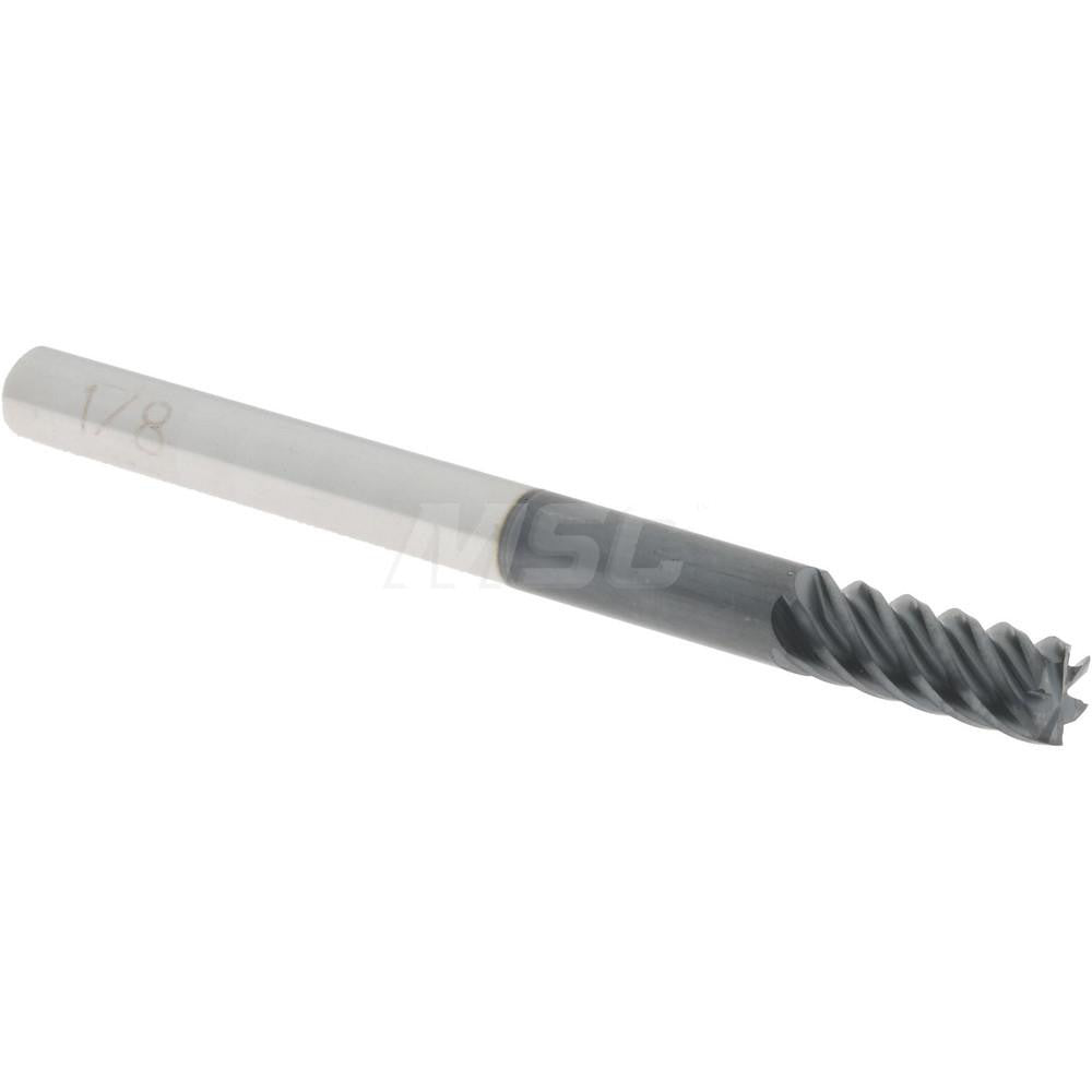 Accupro 64541303 Square End Mill 1/8'' Dia, 1/4'' LOC, 1/8'' Shank Dia, 1-1/2'' OAL, 6 Flutes, Solid Carbide