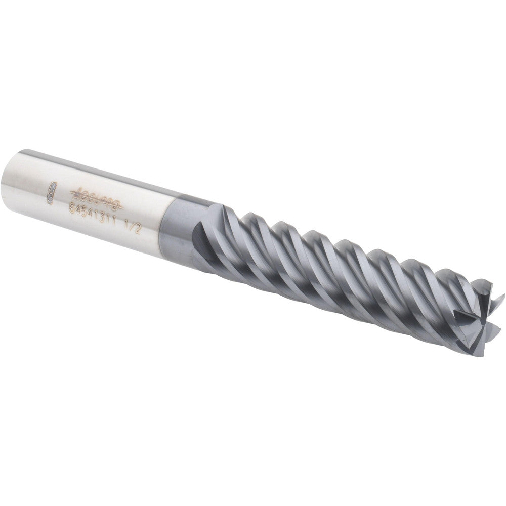 Accupro 64541311 Square End Mill 1/2'' Dia, 2'' LOC, 1/2'' Shank Dia, 4'' OAL, 6 Flutes, Solid Carbide