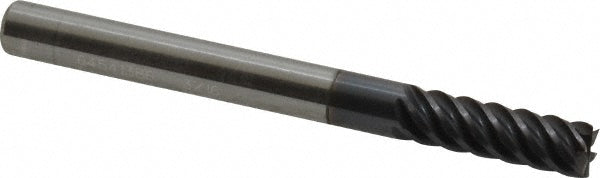 Accupro 64541386 Square End Mill 3/16'' Dia, 9/16'' LOC, 3/16'' Shank Dia, 2'' OAL, 6 Flutes, Solid Carbide