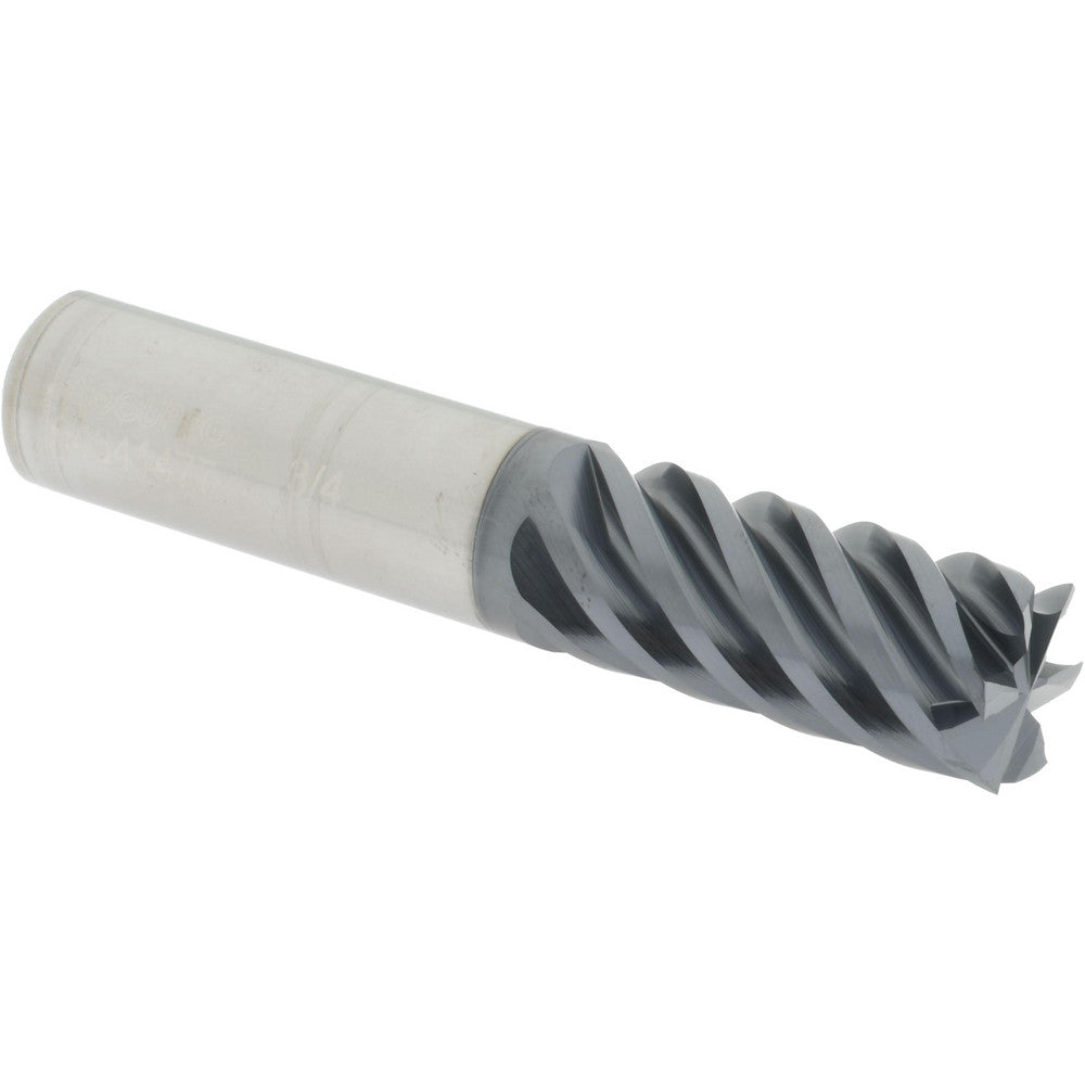 Accupro 64541477 Square End Mill 3/4'' Dia, 1-5/8'' LOC, 3/4'' Shank Dia, 4'' OAL, 6 Flutes, Solid Carbide