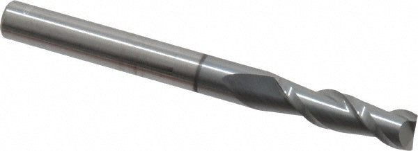 Accupro 64541980 Square End Mill 3/16'' Dia, 5/8'' LOC, 3/16'' Shank Dia, 2'' OAL, 2 Flutes, Solid Carbide