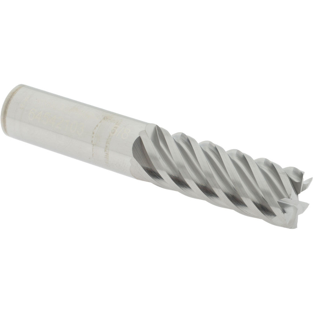 Accupro 64542103 Square End Mill 5/8'' Dia, 1-5/8'' LOC, 5/8'' Shank Dia, 3-1/2'' OAL, 6 Flutes, Solid Carbide