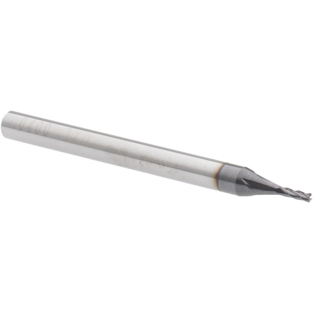 Accupro 12463343 Corner Radius End Mill 0.04" Dia, 0.12" LOC, 0.005" Radius, 4 Flutes, Solid Carbide