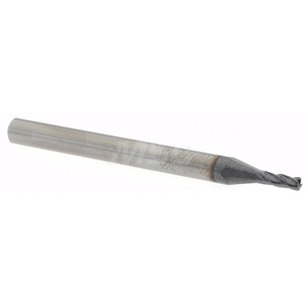 Accupro 14797555 Corner Radius End Mill 0.06" Dia, 0.18" LOC, 0.01" Radius, 4 Flutes, Solid Carbide