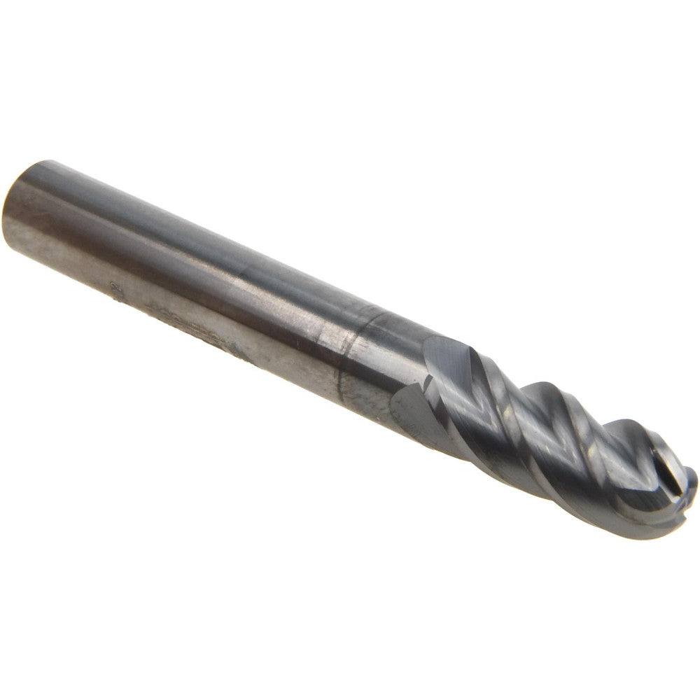 Accupro 64542939 Ball End Mill 0.3125" Dia, 0.8125" LOC, 4 Flute, Solid Carbide