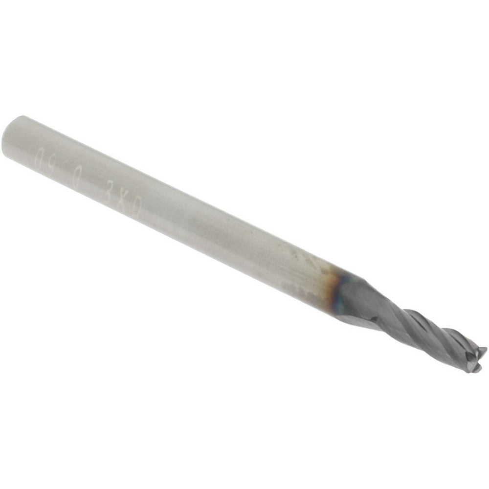 Accupro 12463462 Corner Radius End Mill 0.0900" Dia, 0.2700" LOC, 0.0050" Radius, 4 Flute, Solid Carbide
