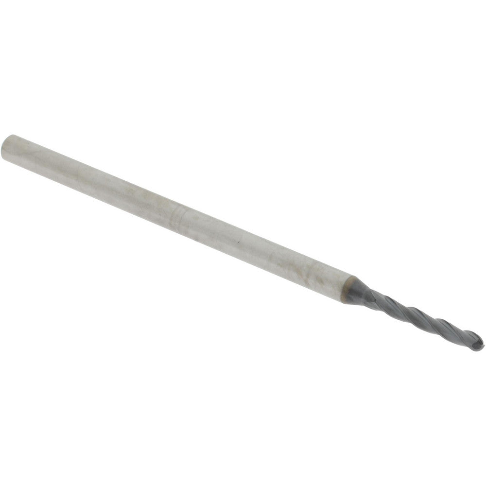 Accupro 14797484 Ball End Mill 0.075" Dia, 0.5" LOC, 3 Flute, Solid Carbide