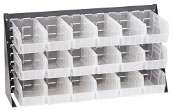 Quantum Storage QLP-3619-230-18CL 18 Bin Louvered Panel with Ultra Bins