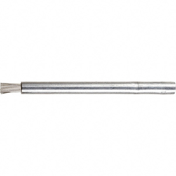 PFERD 79182942 End Brushes 3/16" Dia, 0.012" Wire Dia, Stainless Steel, Crimped Wire