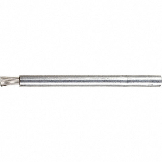 PFERD 79182942 End Brushes 3/16" Dia, 0.012" Wire Dia, Stainless Steel, Crimped Wire