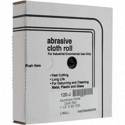 Value Collection 30157-MSC 1-1/2" x 50 Yd 120 Grit Aluminum Oxide Shop Roll