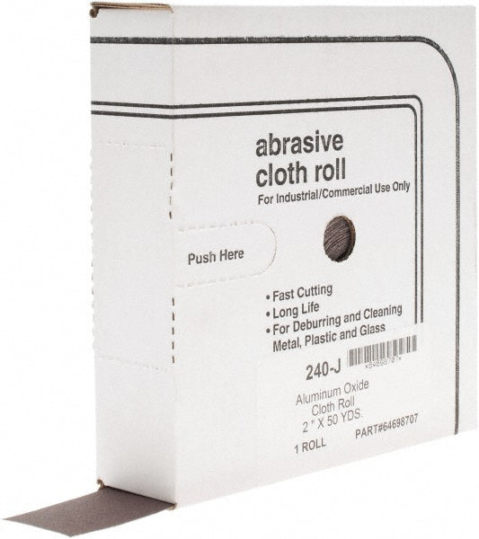Value Collection 30165-MSC 2" x 50 Yd 240 Grit Aluminum Oxide Shop Roll