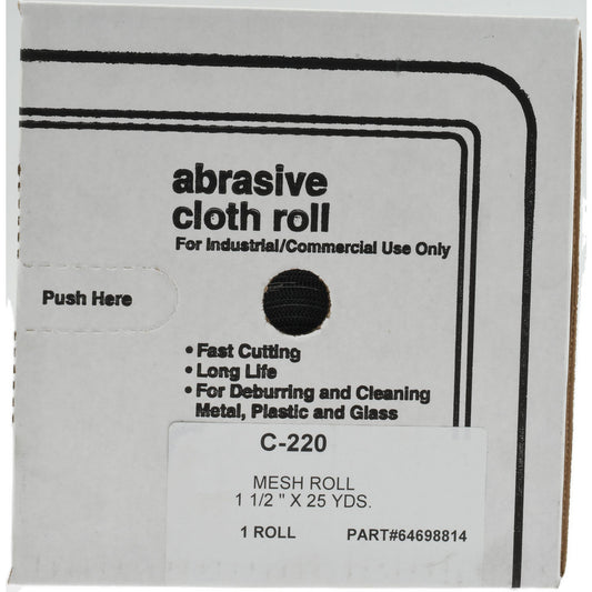 Value Collection 30710-MSC Shop Roll 220 Grit, Silicon Carbide