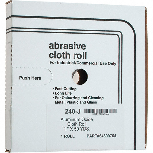 Value Collection 30141-MSC 1" x 50 Yd 240 Grit Aluminum Oxide Shop Roll