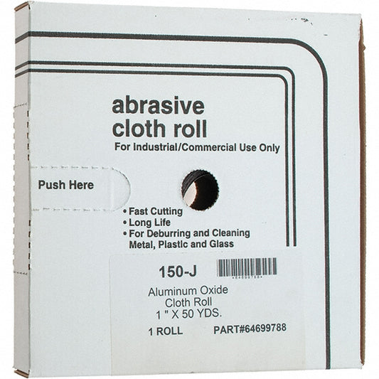Value Collection 30144-MSC 1" x 50 Yd 150 Grit Aluminum Oxide Shop Roll