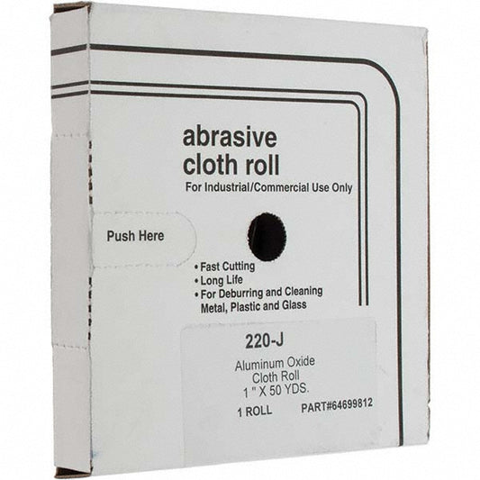 Value Collection 30142-MSC 1" x 50 Yd 220 Grit Aluminum Oxide Shop Roll
