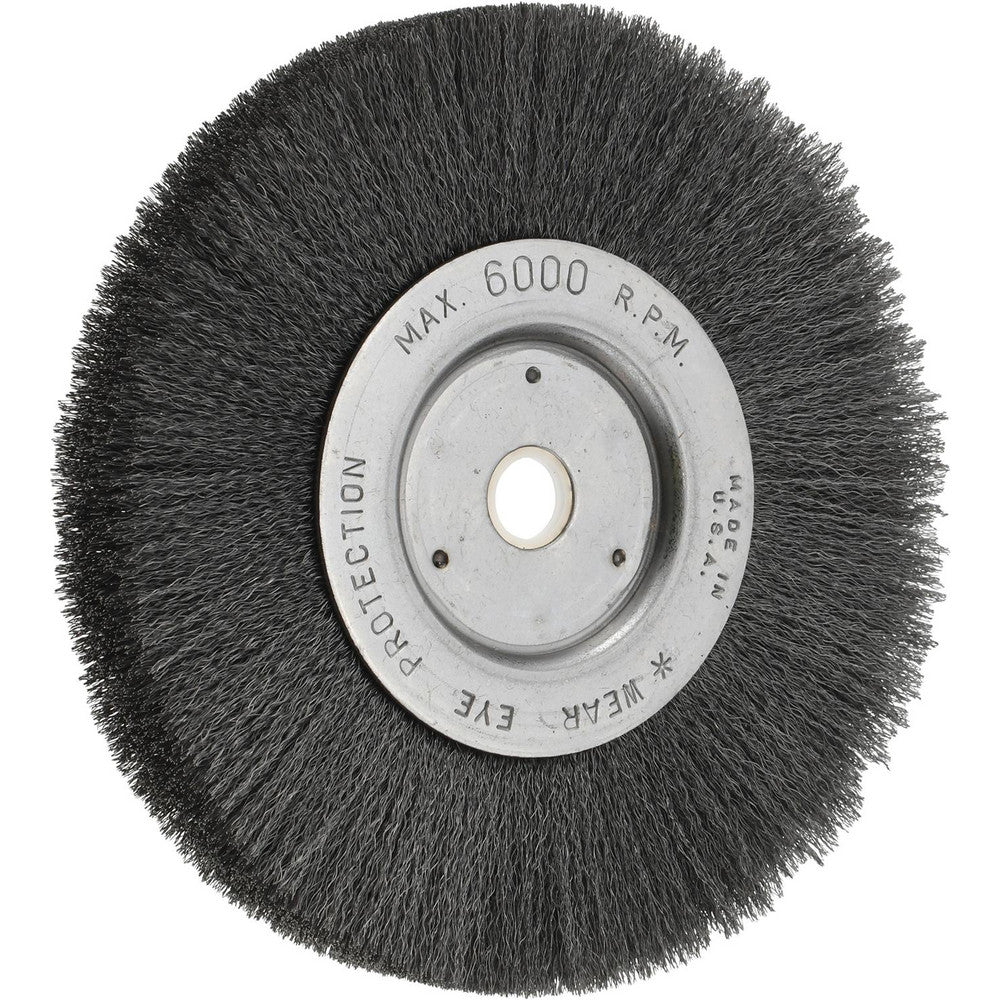 Weiler 93285 Wheel Brush 6" Wheel Dia, 3/4" Face Width, 0.0060" Wire Dia, Crimped