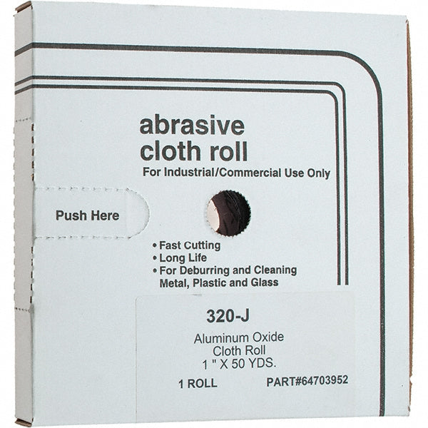 Value Collection 30139-MSC 1" x 50 Yd 320 Grit Aluminum Oxide Shop Roll