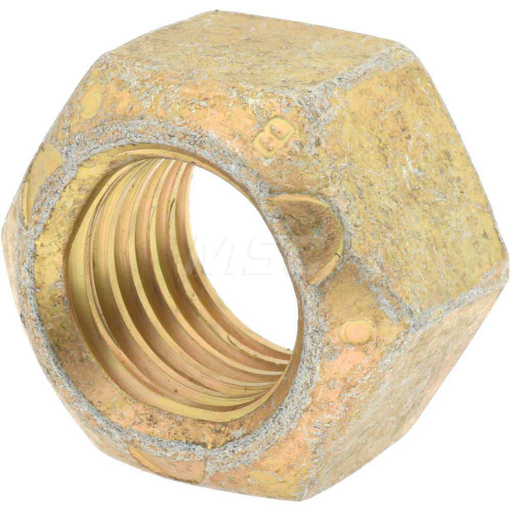 Bowmalloy 36787 Hex Lock Nut 3/4-10, Grade 9 Steel, Cadmium Waxed Finish