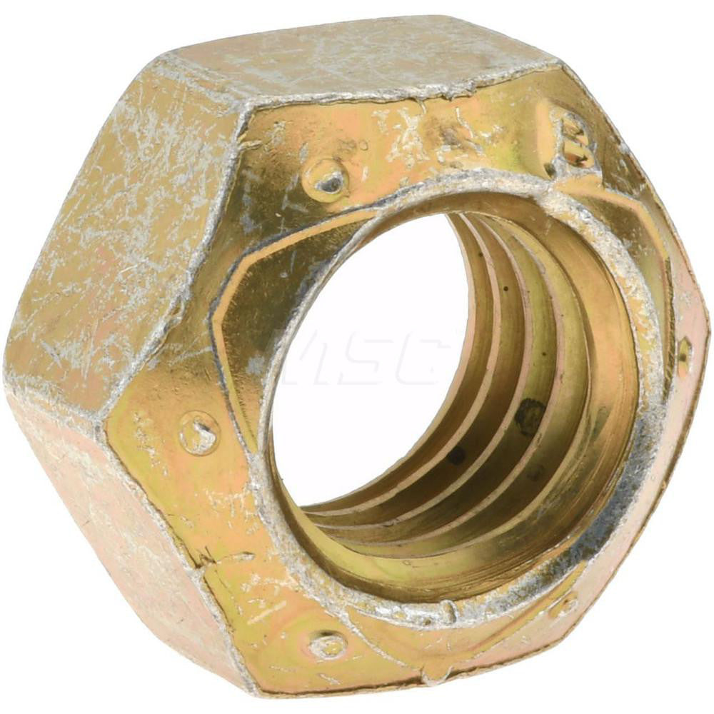 Bowmalloy 36785 Hex Lock Nut 9/16-12, Grade 9 Steel, Cadmium Waxed Finish