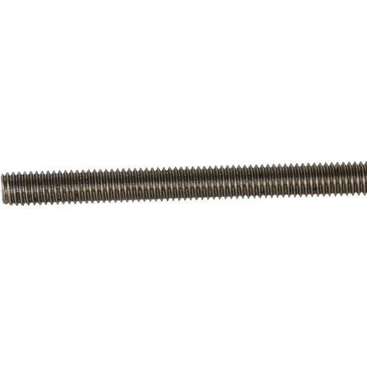 Value Collection 220957 General-Purpose Threaded Rod 3/8-16, 3' OAL, Stainless Steel, Plain Finish