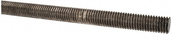 Value Collection 220924 General-Purpose Threaded Rod 1/2-13, 3' OAL, Stainless Steel, Plain Finish
