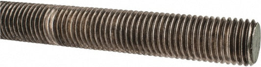 Value Collection 245656 General-Purpose Threaded Rod 7/8-9, 3' OAL, Stainless Steel, Plain Finish