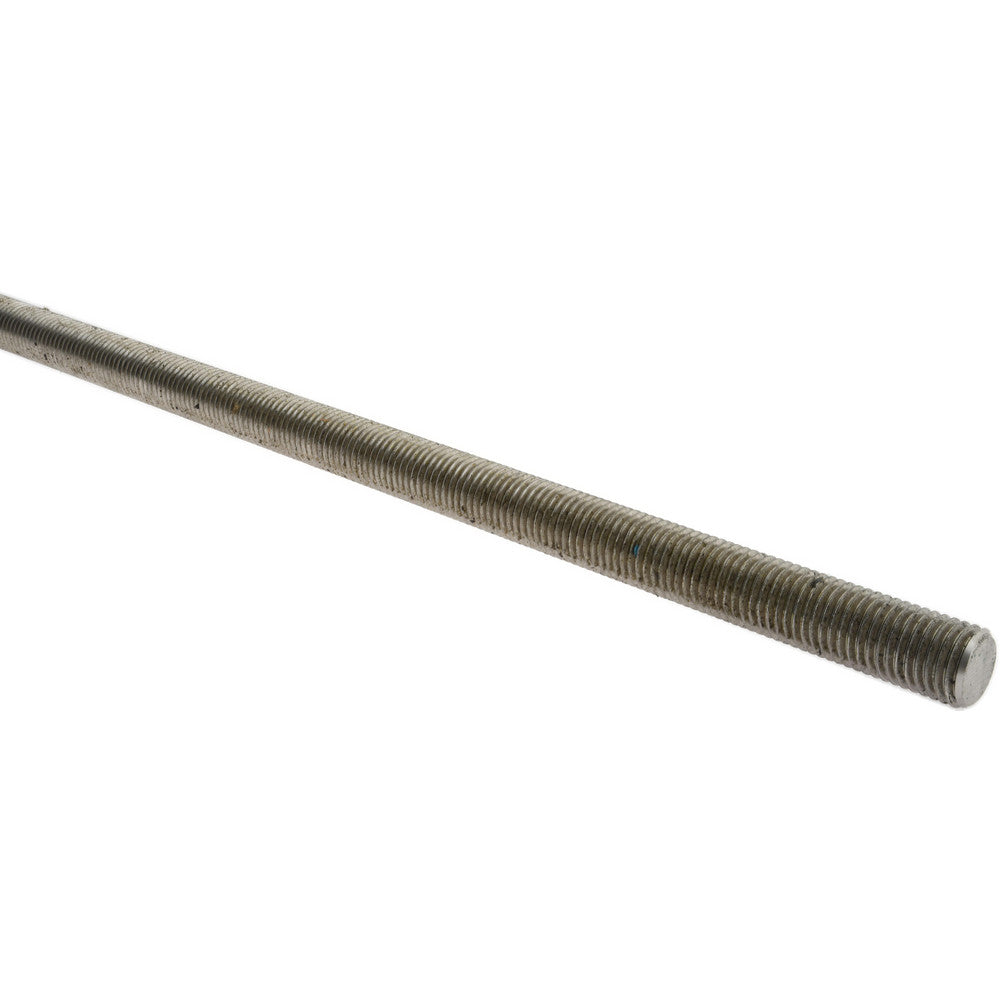 Value Collection 242313 General-Purpose Threaded Rod 1-8, 3' OAL, Stainless Steel, Plain Finish