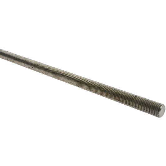 Value Collection 242313 General-Purpose Threaded Rod 1-8, 3' OAL, Stainless Steel, Plain Finish