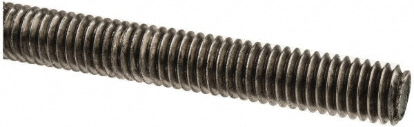 Value Collection 220960 General-Purpose Threaded Rod 3/8-16, 6' OAL, Stainless Steel, Plain Finish