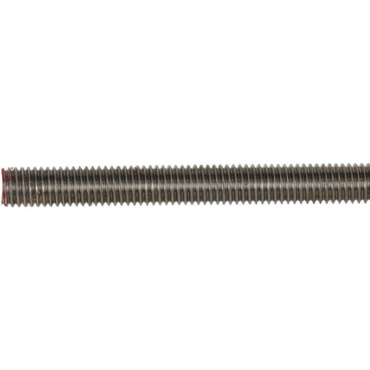 Value Collection 220927 General-Purpose Threaded Rod 1/2-13, 6' OAL, Stainless Steel, Plain Finish