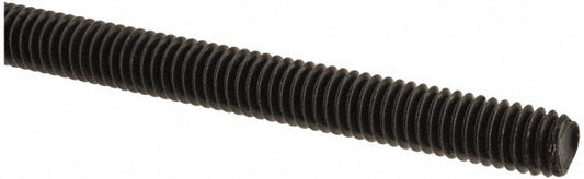 All America Threaded Products 10752 General-Purpose Threaded Rod 5/16-18, 6' OAL, Medium-Carbon Steel, Black Oxide Finish
