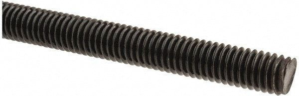 All America Threaded Products 45622 General-Purpose Threaded Rod 3/8-16, 6' OAL, Medium-Carbon Steel, Black Oxide Finish