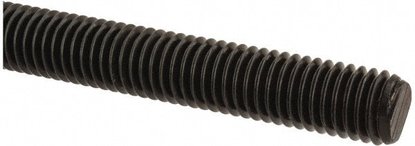 All America Threaded Products 45623 General-Purpose Threaded Rod 1/2-13, 6' OAL, Medium-Carbon Steel, Black Oxide Finish