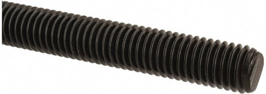 All America Threaded Products 45623 General-Purpose Threaded Rod 1/2-13, 6' OAL, Medium-Carbon Steel, Black Oxide Finish
