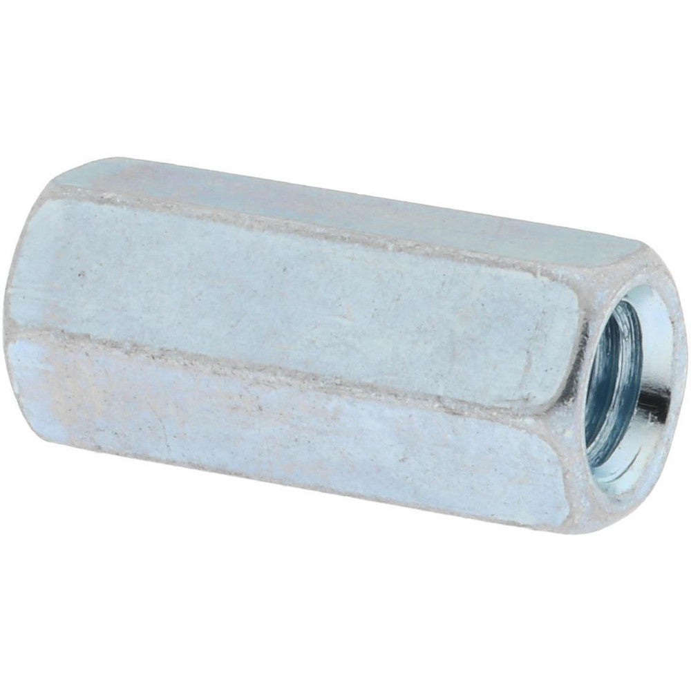 Value Collection 250358 1/4-28 UNF, 7/8" OAL Steel Standard Coupling Nut