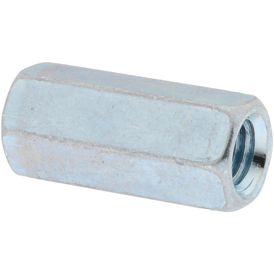Value Collection 250358 1/4-28 UNF, 7/8" OAL Steel Standard Coupling Nut