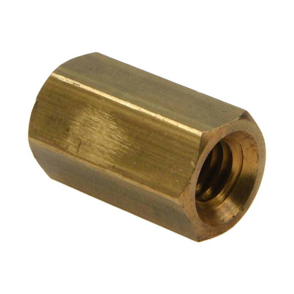 COUPLING NUT SUPPLY 204720 5/16-18 UNC, 7/8" OAL Brass Standard Coupling Nut