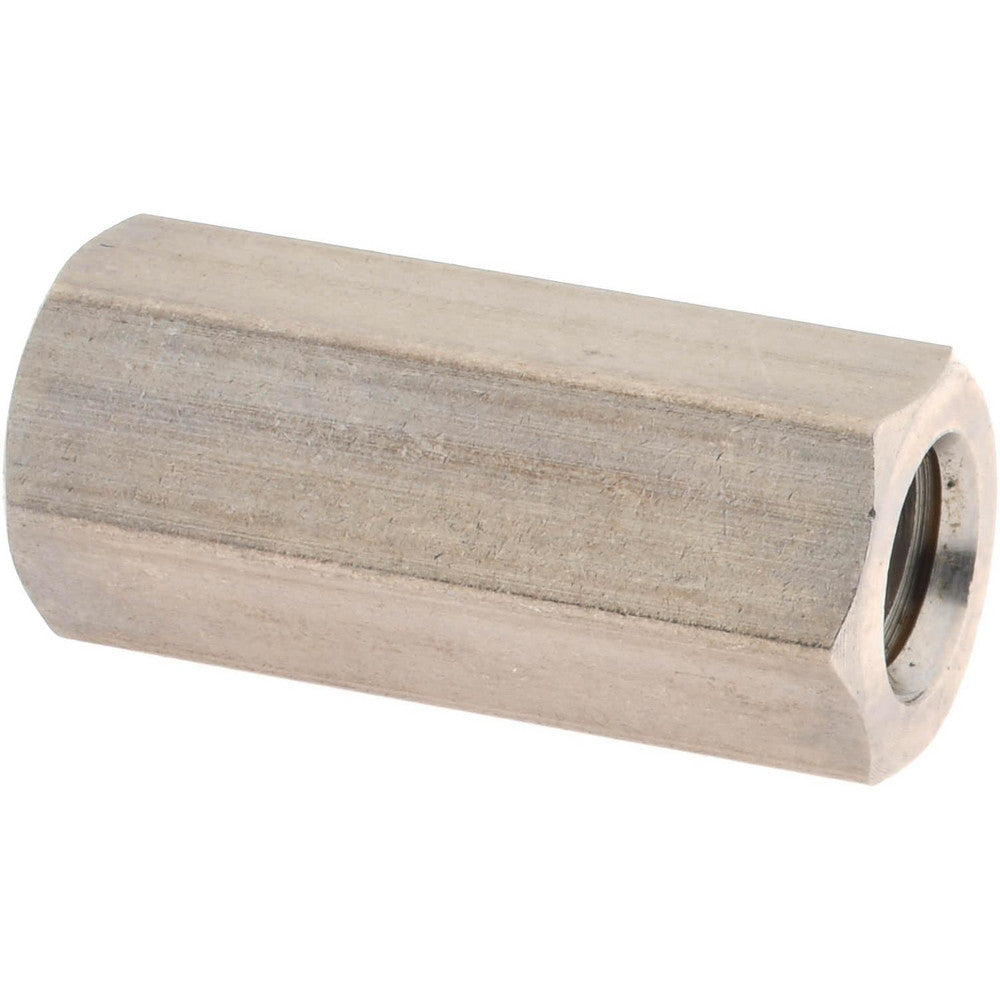 Value Collection 250218 1/4-20 UNC, 7/8" OAL Stainless Steel Standard Coupling Nut