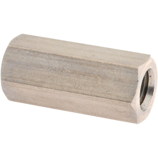 Value Collection 250218 1/4-20 UNC, 7/8" OAL Stainless Steel Standard Coupling Nut