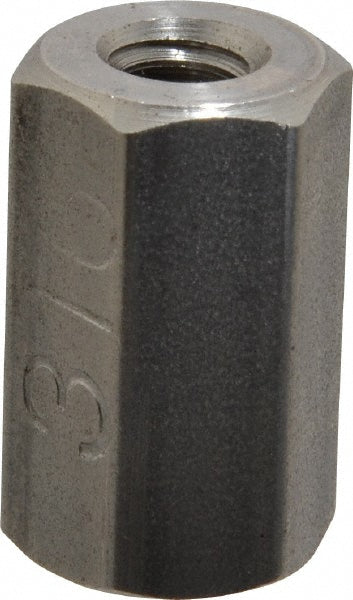 COUPLING NUT SUPPLY 250263 1/4-20 UNC, 7/8" OAL Stainless Steel Standard Coupling Nut