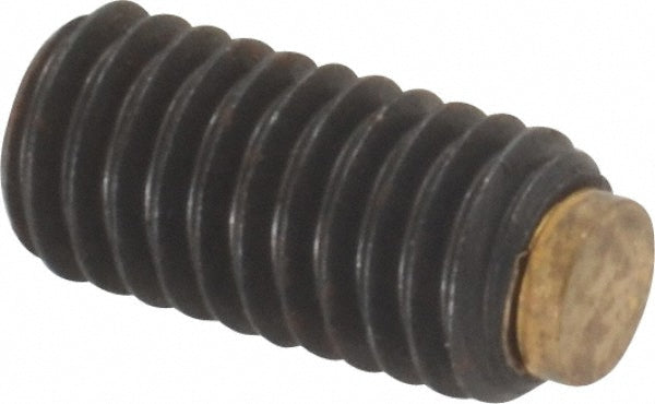 J.W. Winco 913.3-M6-12-MS Set Screw M6 x 1.00 x 12 mm, Soft Tip Point, Steel, Grade 5.8